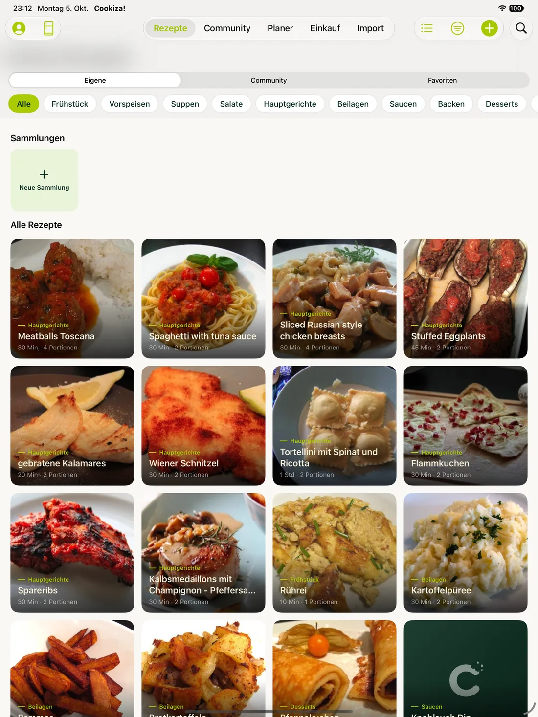 Cookiza! iPad – Le tue ricette su iPad.