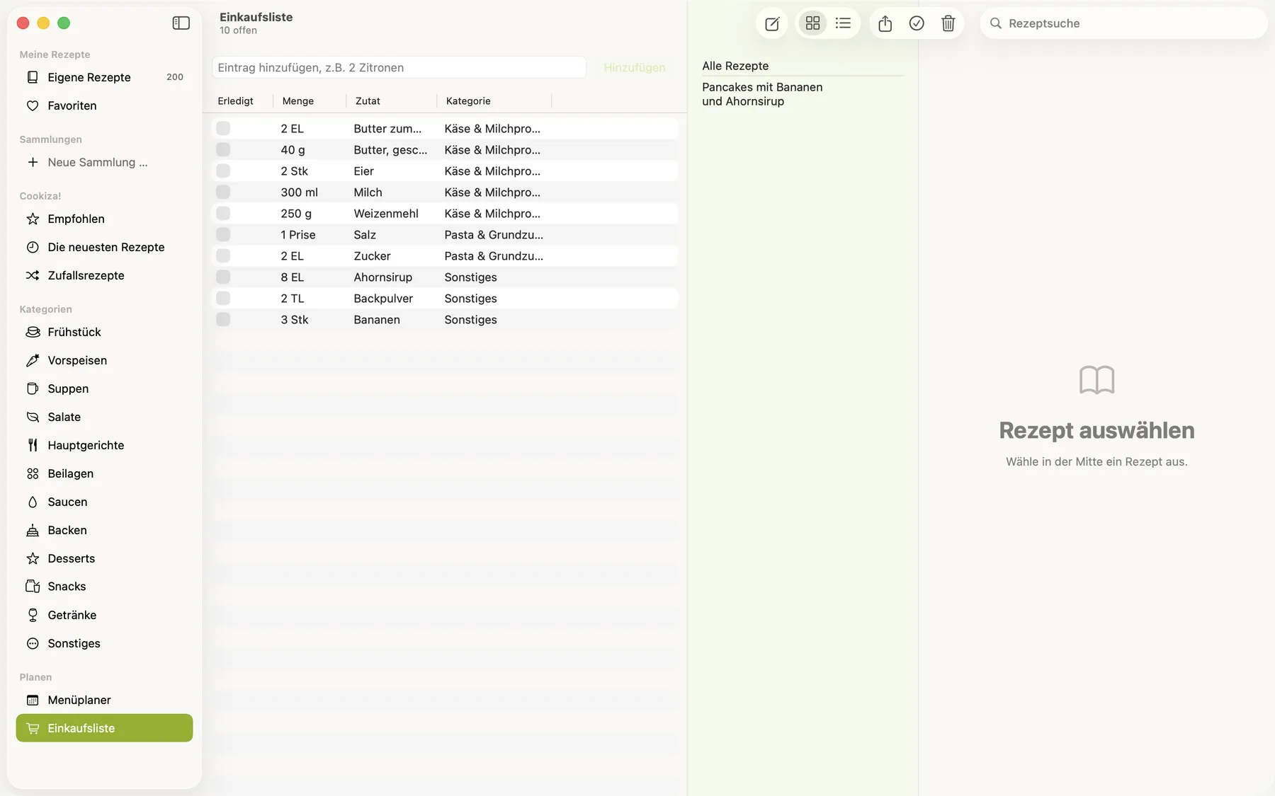 Cookiza! Mac – La lista della spesa anche su Mac.